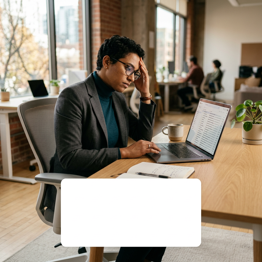 Frustrated job seeker staring at rejection emails